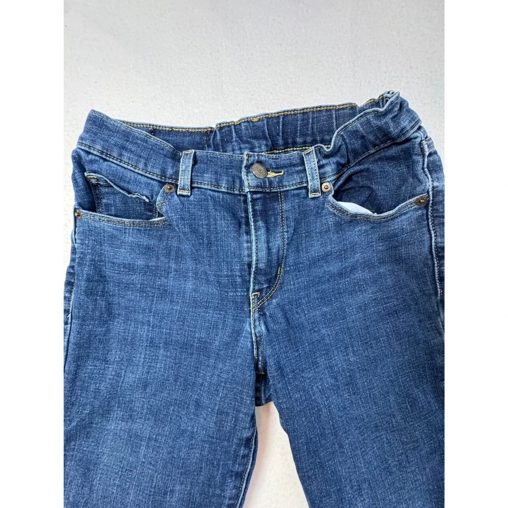 Classic Levi Strauss & Co Women Size 26 Denim Bermuda Shorts Indigo Blue Stretch